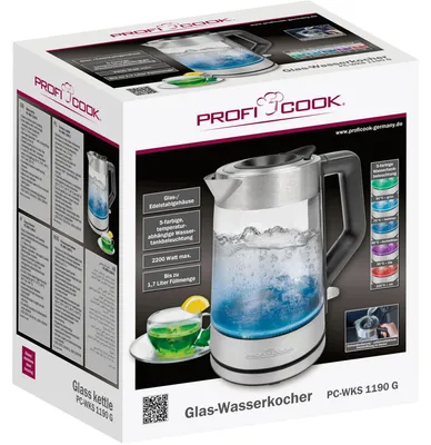 Obrázok produktu pre Proficook electric glass kettle PC-WKS 1190 G