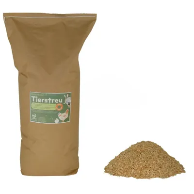 Produktbild von Kleintierstreu biologisch – Hochsaugfähige, geruchsbindende Einstreu ohne Zusätze – Umweltfreundlich & sanft zu Pfoten - 40 Liter