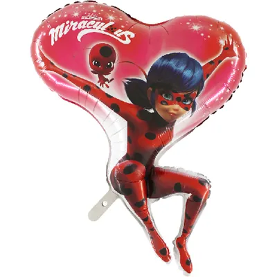 Produktbild von Miraculous Lady Bug Folienballon, 21"" 1 Stk.