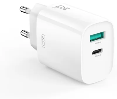 Produktbild von XO Wandladegerät CE29 PD 20W 1x USB-C 1x USB weiß