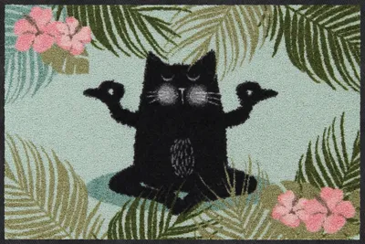 Produktbild von Salonloewe YOGA KATZE Fußmatte Wohnmatte 50 x 75 cm
