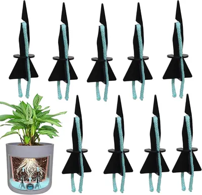 Produktbild von Bewässerungsspieße, automatische Bewässerung, 4 Stück, 4 x 9 cm, Schwarz, für Topfpflanzen