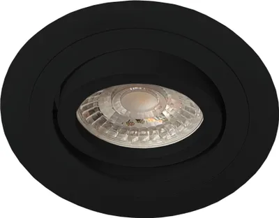 Obrázek produktu pro Zapuštěná svítidla s kulatým otvorem, černá, otočná, 1xGU10, 10 W, TOCHI 3024, Brosline