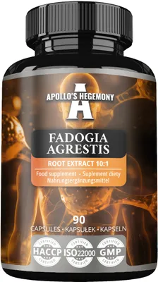 Produktbild von Fadogia Agrestis 300mg - 10:1-Wurzelextrakt - 90 Vegane Kapseln