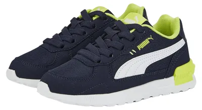 Produktbild von Puma - Kinder Sneaker "Graviton Ac Ps" PP4724 (30,5 EU) (Dunkles Marineblau/Grün)