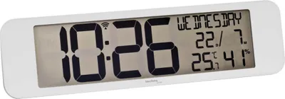 Obrázok produktu pre Technoline WS 8120, Stena / stôl, Digitálne hodiny, Obdĺžnik, Biela, Batérie, AA