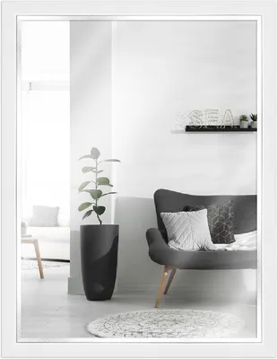 Produktbild von MendeFrames Wandspiegel H490 Modern weiß 28x35 cm