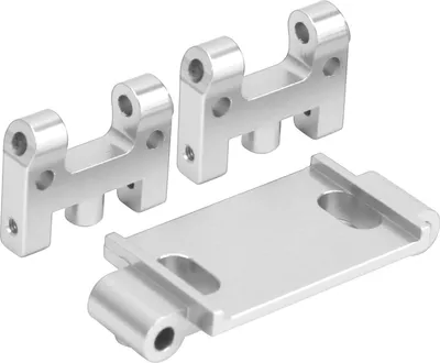 Produktbild von RC-Aluminiumlegierung vorne oben Schwingarm passend für WPL D12 ferngesteuertes AutomodellSilber