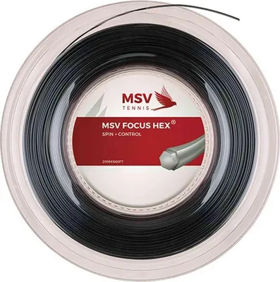 Produktbild von MSV Tennissaite Focus-HEX 200m schwarz, 355000126800030