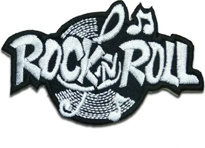 Obrázok produktu pre Rock N Roll Biker - nášivka, nažehľovacia nášivka, nášivky, nášivky, nažehľovacie, veľkosť: 9,4 x 5,9 cm