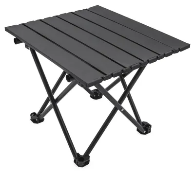 Produktbild von Campingtisch Klapptisch Falttisch - 40 x 35 cm - Aluminium - Schwarz - Für Camping und Balkon
