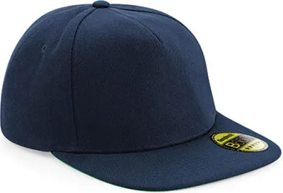 Produktbild von Beechfield B660 | Original Flat Peak Snapback Cap / Kappe / Mütze / Hut - Farbe: French Navy/French Navy - Größe: One Size