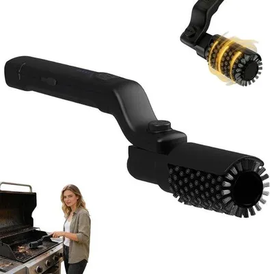 Produktbild von Elektrischer Grillreiniger, Drahtloser Grillreiniger für verbranntes Essen, sichere elektrische Grillreinigung, Outdoor-Grillreinigungswerkzeuge