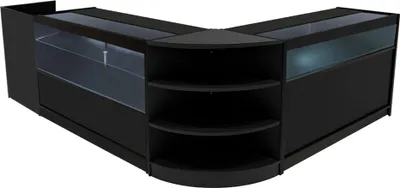 Immagine prodotto di Set di banchi espositivi LED Europa: LM60 + B1500 + C1500 + TB60 – Colore: nero