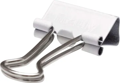 Produktbild von MAUL Foldback-Klemmer mauly® Federstahl Metall 12 Stück 19 mm weiß