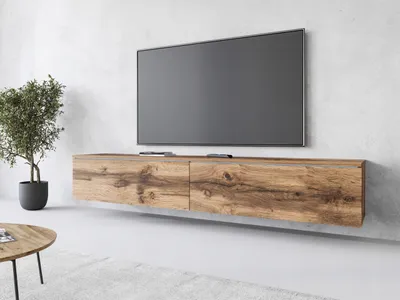 Obrázek produktu pro TV skříňka APOLLO II 180 cm, TV police, nízká horní deska, dub wotan