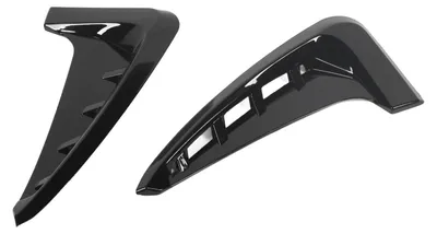 Obrázek produktu pro 2 ks přední boční kryty ventilace vzduchu, dekorativní žebra, boční křídla ventilace vzduchu pro X5 F15 M Sport 2014 až 2018, lesklá černá barva