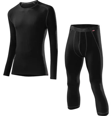 Produktbild von Löffler Herren Sportunterwäsche Men SET 3/4 Pants Transtex Warm 180 Schwarz 50
