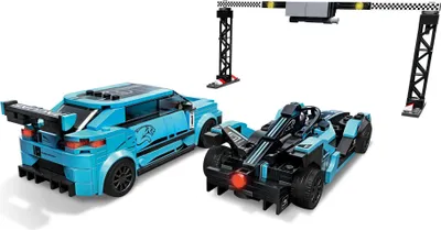 Produktbild von LEGO 76898 Speed Champions Formula E Panasonic Jaguar Racing GEN2 car & Jaguar I-PACE eTROPHY, Formel 1 Modellautos, Rennautos, Kinderspielzeug