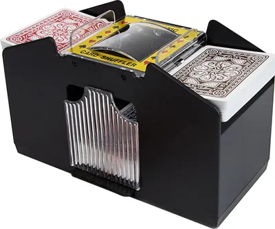 Obrázek produktu pro Automatický míchač karet pro 2 balíčky - na baterie, ideální pro poker, cestování a večírky