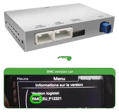 Immagine prodotto di Adattatore CarPlay e Android Auto, connettività wireless, supporto per la telecamera, compatibile con i modelli RMC A6 e A7