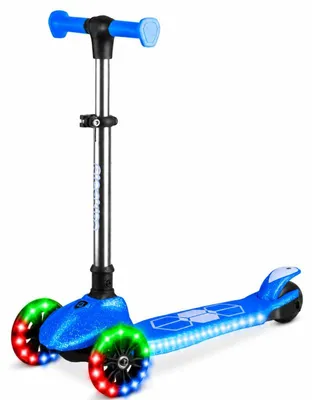 Obrázek produktu pro Ricokids 765902 Tříkolová balanční koloběžka s LED kolečky Jelly, modrá