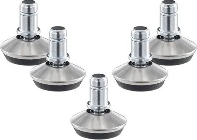 Produktbild von Famanu Ersatz-Bürostuhlgleiter – 10 mm Stiftgleiter für Rollenstühle – Silber