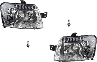 Immagine prodotto di Fari anteriori compatibili con Fiat Panda 169, dal 09/03, set di due (sinistro e destro) con lampadine H4 e motore