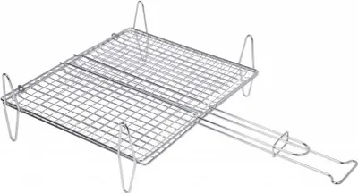 Produktbild von Sauvic 40x45 Cm Edelstahl-fischgrill Silber Silber One Size