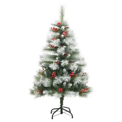 Immagine prodotto di vidaXL Albero di Natale artificiale pieghevole con pigne e bacche 150 cm