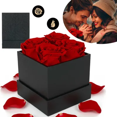 Produktbild von Ewige Rose, Rosenbox, Konservierte Rose, Geburtstagsgeschenke FüR Frauen, Geschenke FüR Mutter/Freundin/Ehefrau/Oma