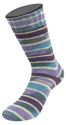 Produktbild von Lana Grossa - Meilenweit 100g Seta Giappone 3385 blauviolett, weiß, himmelblau, grau, blaulila, grün