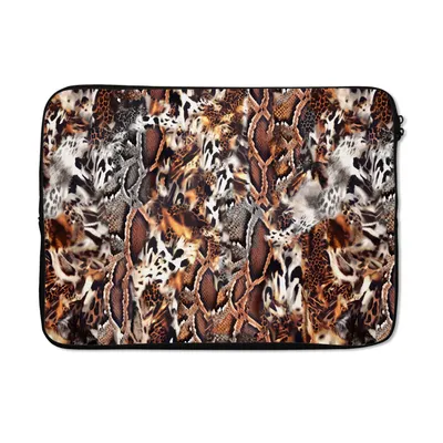 Produktbild von MuchoWow® Laptop Hülle 14 ZollTierdruck - Tiger - Tiere Laptoptasche - Laptoptasche - Stoßsicher - Schutzhaube