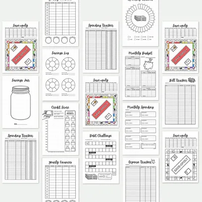 Produktbild von Budgetplaner 21 x 28 cm - Spar-Challenge 160 Seiten Notizbuch