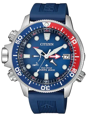 Produktbild von Citizen Herrnuhr BN2038-01L Taucheruhr Promaster Aqualand Edelstahl Urethan blau 20bar Tiefenmesser Tauchtiefe