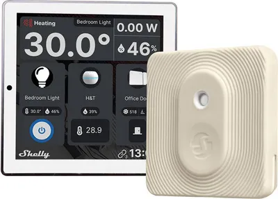 Zdjęcie produktu dla Shelly · Podtynkowy · „Wall Display White+ BLU H&amp;T Ivory” · Android · WLAN ·