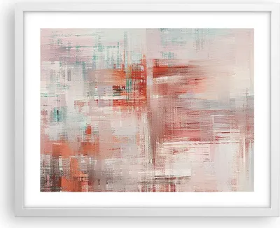 Produktbild von Gerahmtes Poster - Weißer Rahmen - Verschwommen Abstraktion Modern - 50x40 cm - Wand Bild - Wanddeko - Wandbilder - Kunstposter - Wandposter - Bilderrahmen - Bilder - Kunstdruck - P2WAA50x40-4790