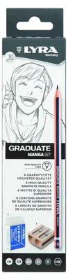 Zdjęcie produktu dla LYRA Graphitset Graduate Manga 8 Teile
