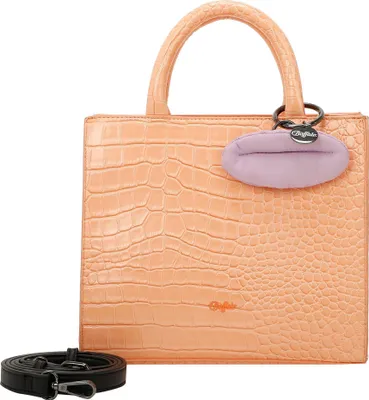 Image de BUFFALO sac à main sac à épaule bandoulière Croco Big Boxy Collection Shopper Orange Tan abricot