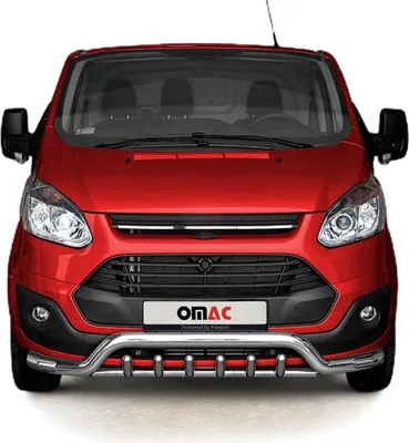 Immagine prodotto di Barra di protezione anteriore per Ford Transit Custom 2012-2018 in acciaio ABE argento