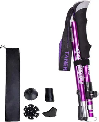 Zdjęcie produktu dla Składane kijki dla seniorów – dla mężczyzn i kobiet, wysokiej jakości kijki do nordic walking z funkcją składania