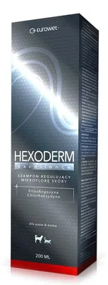 Zdjęcie produktu dla Szampon regulujący mikroflorę Eurowet Hexoderm Excellence pies/kot 200ml