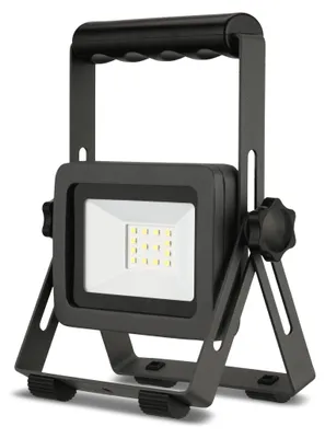 Produktbild von REV LED Baustrahler, 10W, 900lm, IP65, Aluminium Baustellenlampe, anthrazit-silber