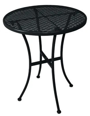 Obrázek produktu pro Bolero černý ocelový kulatý bistro stůl černý 600 mm