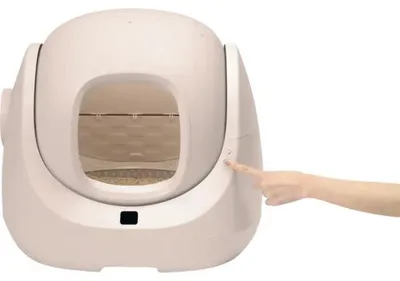 Produktbild von Katzentoilette Catlink Baymax selbstreinigendes Katzenklo, WiFi, rosa, ca. 59 x 53 x 54 cm, smarte Katzentoilette