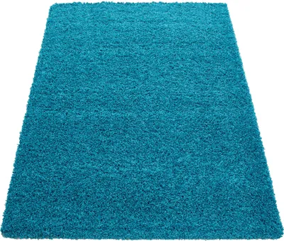Produktbild von Carpetsale24 Hochflor Teppich Uni Einfarbig Modern Shaggy Teppich Wohnzimmer Flauschig Weich Preishammer, Grösse: 60x110 cm