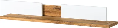 Image de MASSIVMOEBEL24 | Étagère murale en bois de Chêne 120x23x15 natyurel/blanc huilé/laqué  WIEN #135
