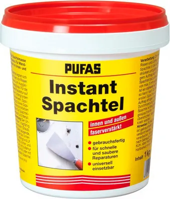 Produktbild von PUFAS Instant-Spachtel SI weiß 1 kg 033302000