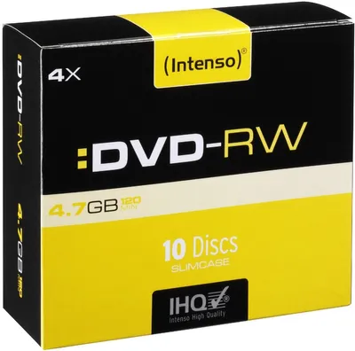 Produktbild von Intenso Dvd-Rw 4.7Gb 4X (10) Sc