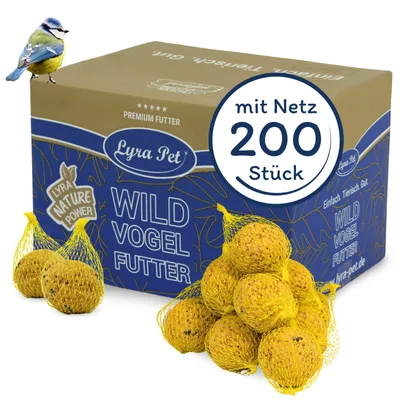 Productafbeelding van 200 stuks Lyra Pet® Mezenbollen Basic zonder net à 90 g = 18 kg
